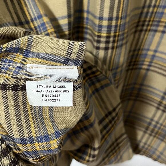 Marmot Mens Bayview Midweight Plaid Flannel Shirt Size L Country Ranch Outdoors - Picture 7 of 7